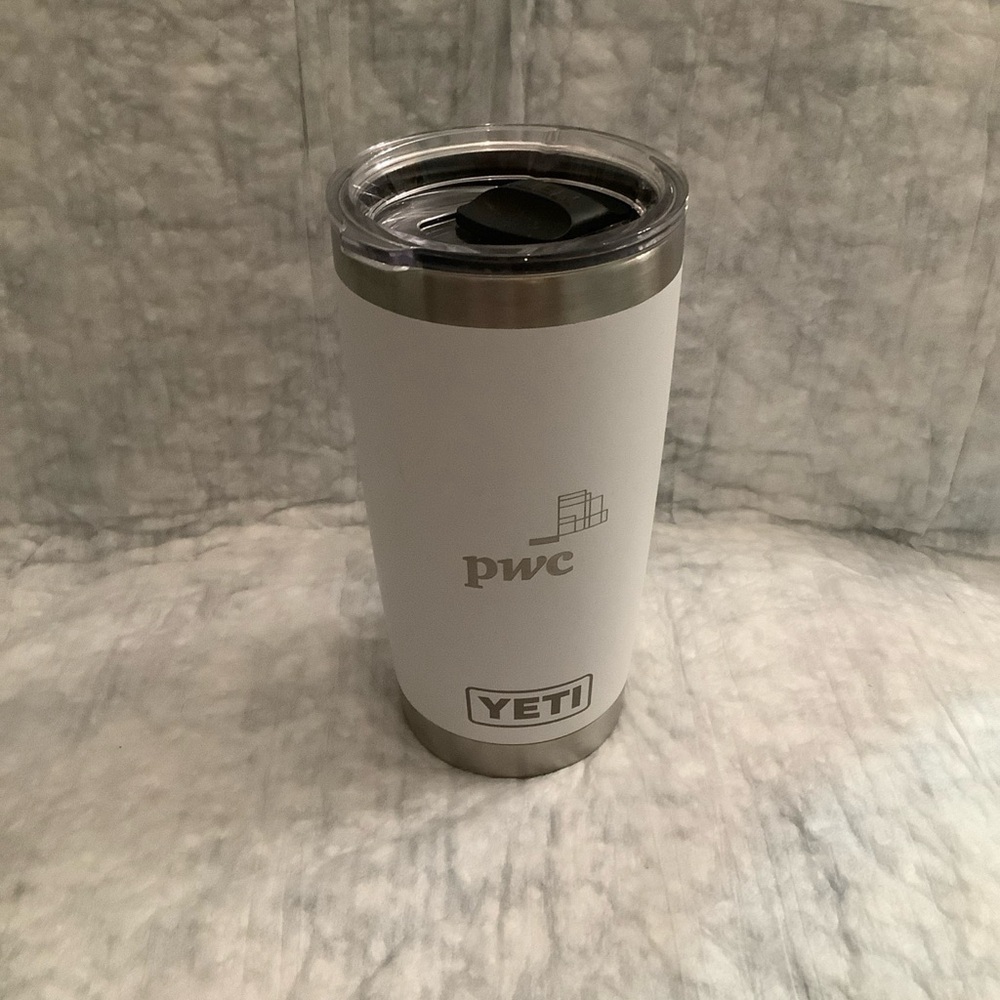 Yeti Rambler White 20oz Cup Tumbler Laser Engraved Artwork NEW​​​​​ - Picture 3 of 9